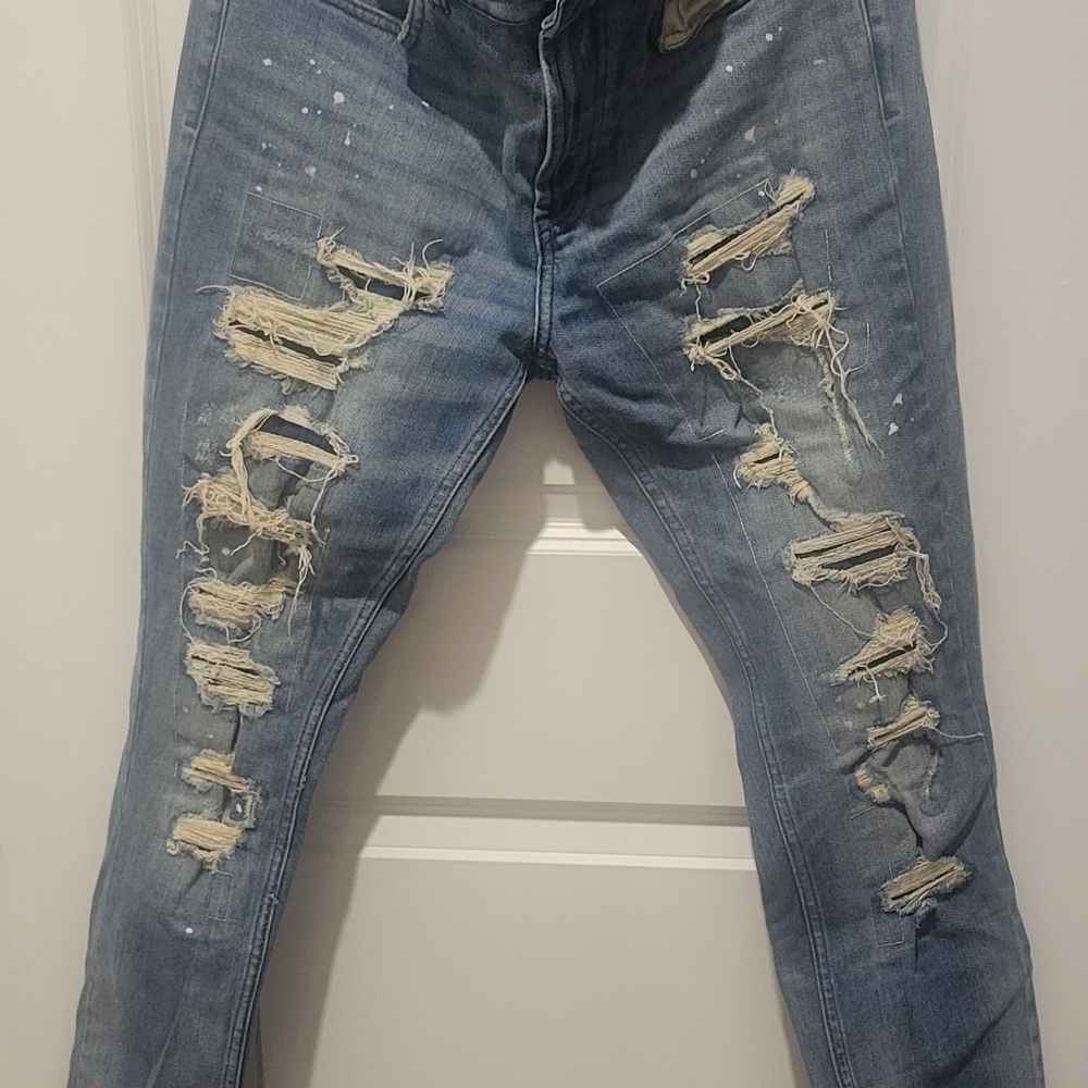 PacSun Classic Blue Denim Stacked skinny 32 X 32